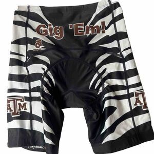 Champ System S Cycling Shorts Bike Athletic Active Texas A&M Stretch Black